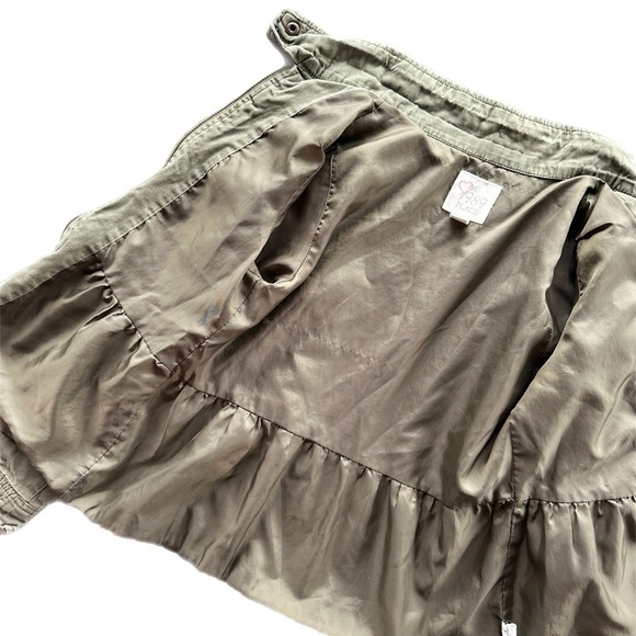 Children’s Place Girls Green Utility Jacket Size 7/8 - Picture 5 of 7